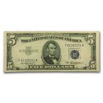 1953-A $5.00 Silver Certificate AU (Fr#1656)