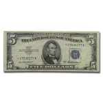 1953-A* $5.00 Silver Certificate VF (Fr#1656*) Star Note