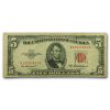 1953-A $5.00 U.S. Note Red Seal Avg Circ VG/VF (Fr#1533)
