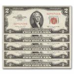 1953-B $2.00 U.S. Notes Red Seal CU (Fr#1511) 15 Consecutive