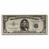 1953-B $5.00 Silver Certificate AU (Fr#1657)