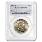 1953-D Franklin Half Dollar MS-64 PCGS
