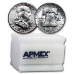 1953 Franklin Half Dollar 20-Coin Roll BU