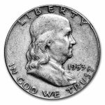 1953 Franklin Half Dollar Fine/XF