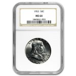 1953 Franklin Half Dollar MS-64 NGC