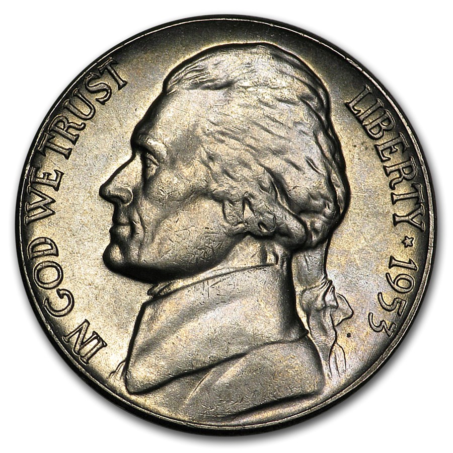 1953 Jefferson Nickel BU