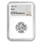 1953 Jefferson Nickel PF-67 NGC