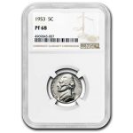 1953 Jefferson Nickel PF-68 NGC