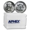 1953-S Franklin Half Dollar 20-Coin Roll BU