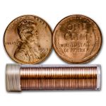 1953-S Lincoln Cent 50-Coin Roll BU