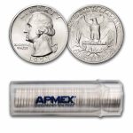 1953-S Washington Quarter 40-Coin Roll BU