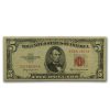 1953s $5.00 U.S. Note Red Seal VG/VF
