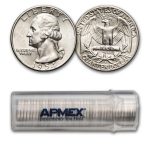 1954-D Washington Quarter 40-Coin Roll BU