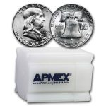 1954 Franklin Half Dollar 20-Coin Roll BU