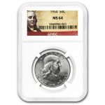 1954 Franklin Half Dollar MS-64 NGC