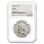 1954 Franklin Half Dollar PF-64 NGC