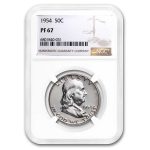 1954 Franklin Half Dollar PF-67 NGC