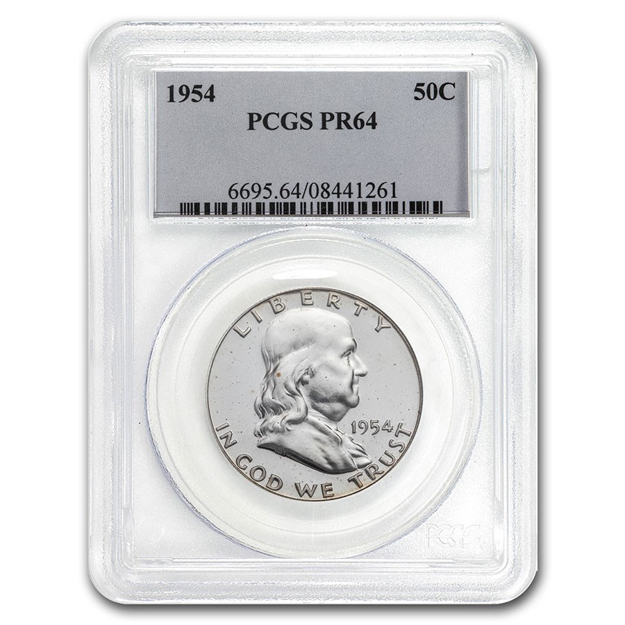 1954 Franklin Half Dollar PR-64 PCGS