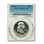 1954 Franklin Half Dollar PR-67 Cameo PCGS