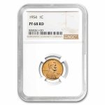 1954 Lincoln Cent PF-68 NGC (Red)