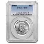 1954-S Franklin Half Dollar MS-65 PCGS
