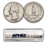1954 Washington Quarter 40-Coin Roll Avg Circ