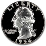 1954 Washington Quarter Gem Proof
