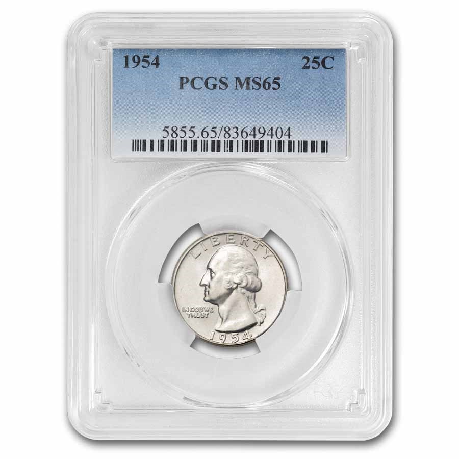 1954 Washington Quarter MS-65 PCGS