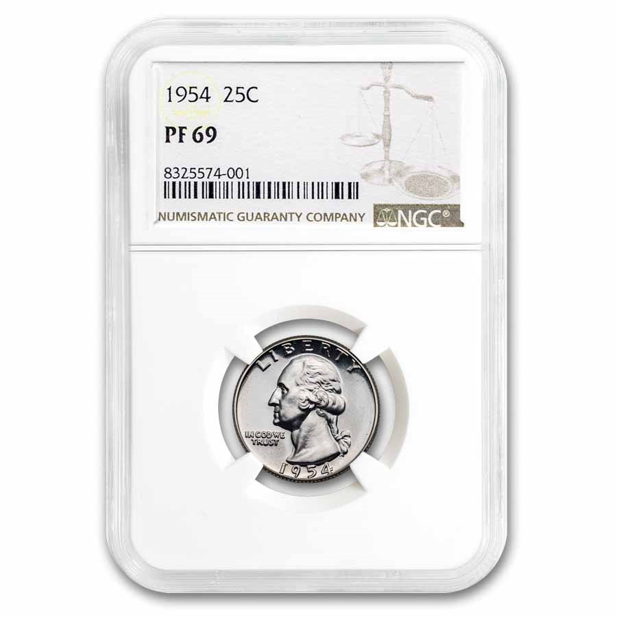 1954 Washington Quarter PF-69 NGC