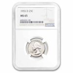 1955-D Washington Quarter MS-65 NGC