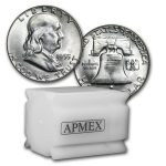 1955 Franklin Half Dollar 20-Coin Roll BU