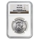 1955 Franklin Half Dollar MS-64 NGC (FBL)