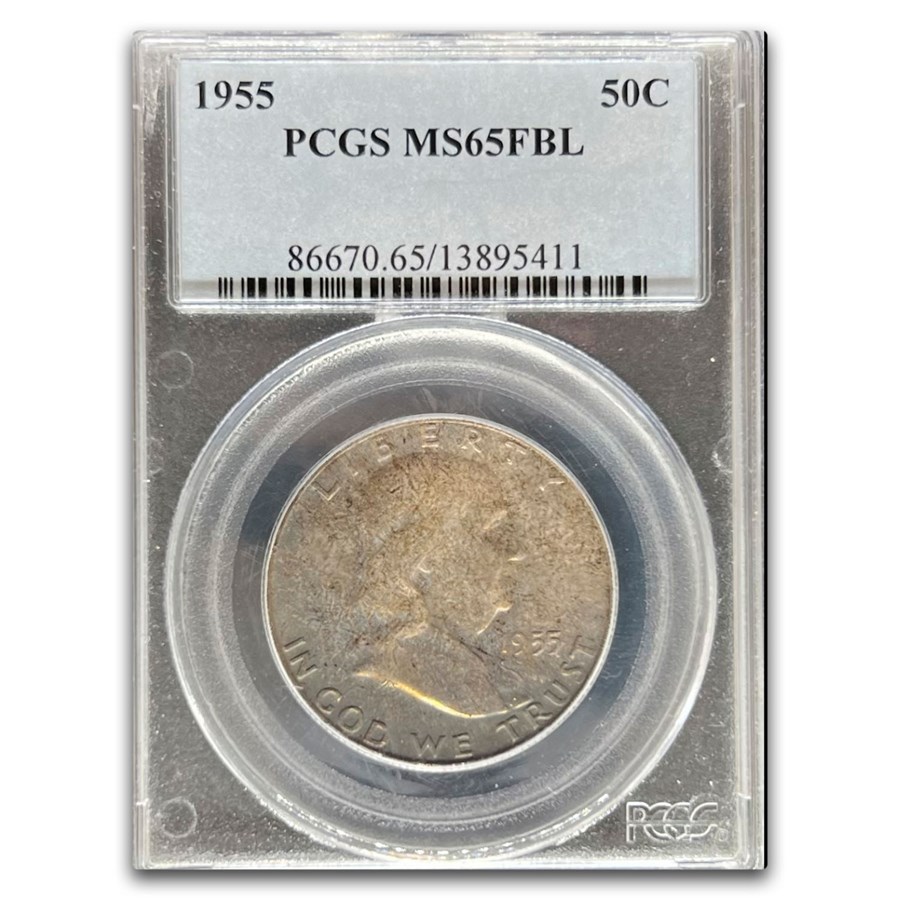 1955 Franklin Half Dollar MS-65 PCGS (FBL)