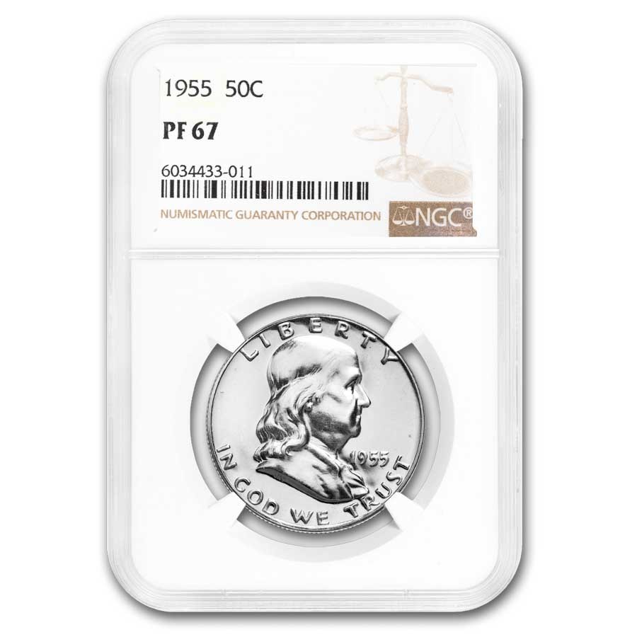 1955 Franklin Half Dollar PF-67 NGC