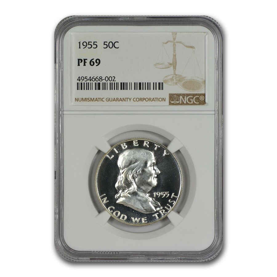 1955 Franklin Half Dollar PF-69 NGC