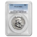 1955 Franklin Half Dollar PR-66 PCGS