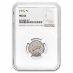 1955 Jefferson Nickel MS-66 NGC