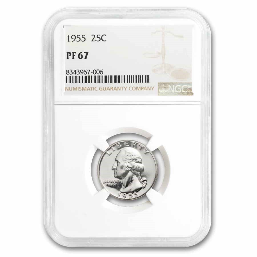 1955 Washington Quarter PF-67 NGC