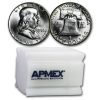 1956 Franklin Half Dollar 20-Coin Roll BU