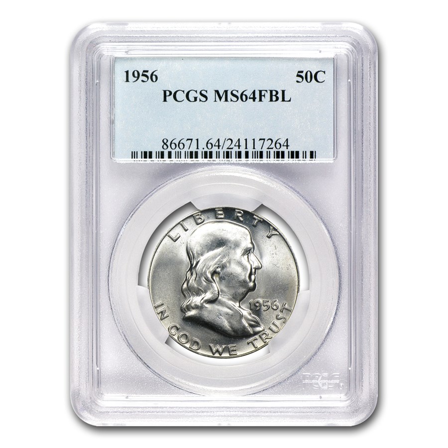 1956 Franklin Half Dollar MS-64 PCGS (FBL)