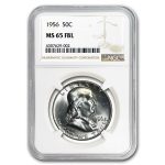 1956 Franklin Half Dollar MS-65 NGC (FBL)