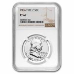 1956 Franklin Half Dollar Type-II PF-67 NGC