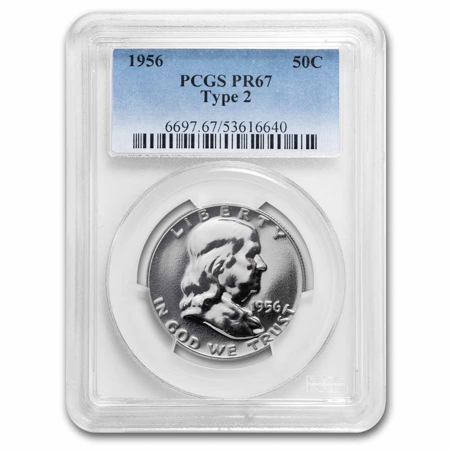 1956 Franklin Half Dollar Type-II PR-67 PCGS