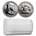 1956 Proof Franklin Half Dollar 20-Coin Roll