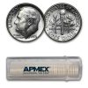 1956 Roosevelt Dime 50-Coin Roll BU