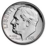 1956 Roosevelt Dime Gem Proof