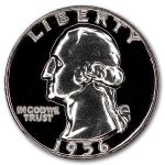 1956 Washington Quarter Gem Proof