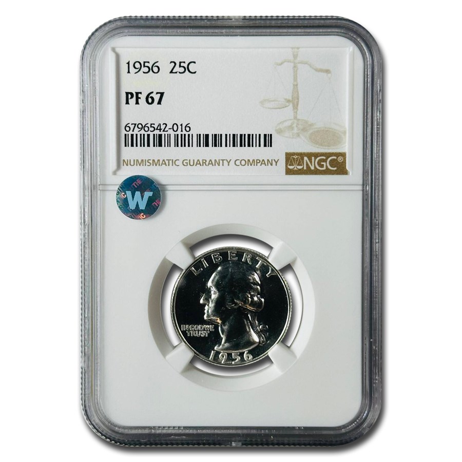 1956 Washington Quarter PF-67 NGC