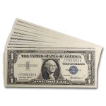 1957 $1.00 Silver Certificate CCU (Fr#1619) 14 Consecutive