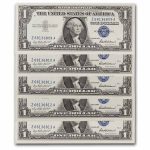 1957 $1.00 Silver Certificate CCU (Fr#1619) 17 Consecutive